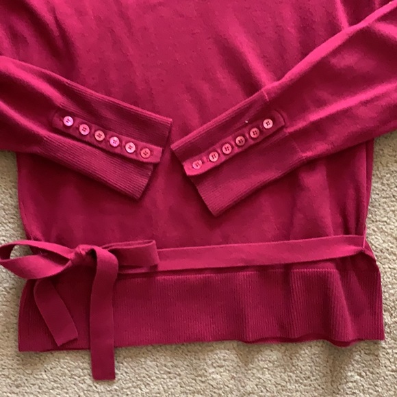 Esprit Fuchsia V-Neck Sweater - Picture 3 of 8
